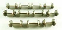 LMT 8 Ho 11 Essieux M&eacute;tal Bruni Diam&egrave;tre 10,4mm Longueur  24,4mm CC 1 Roue Isol&eacute;e