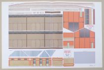 Loco-Revue Ho Annex Track Building Lamp Room - Wc + Store - Office + Double Dock Shelter Ouest Company  (Doluzé - Putot) Cutting