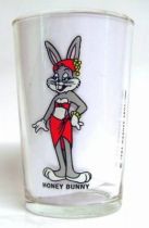 Looney Tunes - Amora Mustard Glass - Bugs Bunny, Porky & Honey Bunny