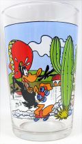 Looney Tunes - Amora Mustard Glass - Speedy Gonzales, Daffy Duck and the cactus
