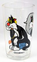 Looney Tunes - Amora Mustard Glass - Tweety & Sylvester : daydreaming