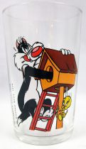 Looney Tunes - Amora Mustard Glass - Tweety & Sylvester : the birdnest
