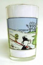 Looney Tunes - Amora Mustard Glass - Tweety and Sylvester Mini Comic