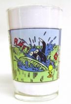 Looney Tunes - Amora Mustard Glass - Tweety and Sylvester Mini Comic