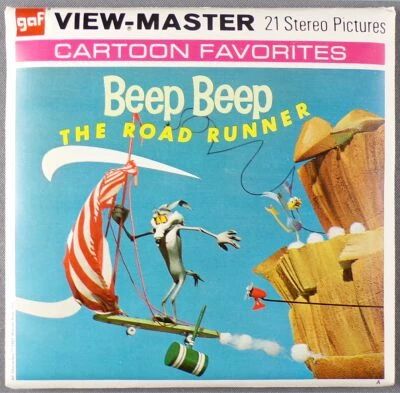 Looney Tunes - Beep Beep the Road Runner - 3 x Gaf View-Master Discs Set Ref. B 538