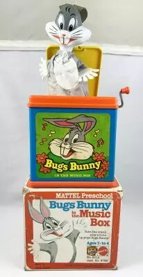 Looney Tunes - Boite � Musique (Diable en Bo�te/Jack in the Box) - Mattel Preschool 1981 - Bugs Bunny 