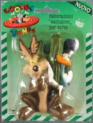 Looney Tunes - Cake Candle 1997 - Wile E. Coyote & Road Runner Mint on Card