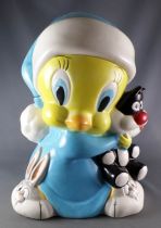 Looney Tunes - Cookie Jar Gibson 1997 - Tweety & Sylvester Hug 28cm 11\ 