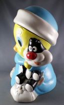 Looney Tunes - Cookie Jar Gibson 1997 - Tweety & Sylvester Hug 28cm 11\ 
