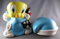Looney Tunes - Cookie Jar Gibson 1997 - Tweety & Sylvester Hug 28cm 11\ 