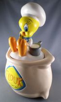 Looney Tunes - Cookie Jar Warner Bros 1997 - Tweety Cooker Sitting on a Flour Sack 33cm 13\ 