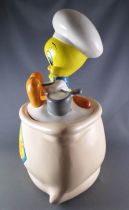 Looney Tunes - Cookie Jar Warner Bros 1997 - Tweety Cooker Sitting on a Flour Sack 33cm 13\ 