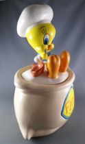 Looney Tunes - Cookie Jar Warner Bros 1997 - Tweety Cooker Sitting on a Flour Sack 33cm 13\ 