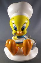 Looney Tunes - Cookie Jar Warner Bros 1997 - Tweety Cooker Sitting on a Flour Sack 33cm 13\ 