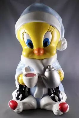 Looney Tunes - Cookie Jar Warner Bros Studio Store 2000 - Tweety in Dressing Gown 35cm 14\ 