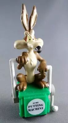 Looney Tunes - Figurine PVC Applause 1994 - Vil Coyote sur Putting Machine Acme