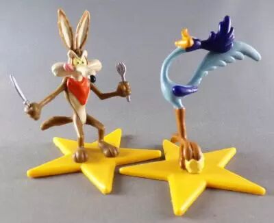 Looney Tunes - Figurine PVC Applause 1996 - Vil Coyote & Bip-Bip