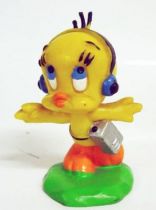 Looney Tunes - Figurine PVC Bully 1984 - Titi avec walkman