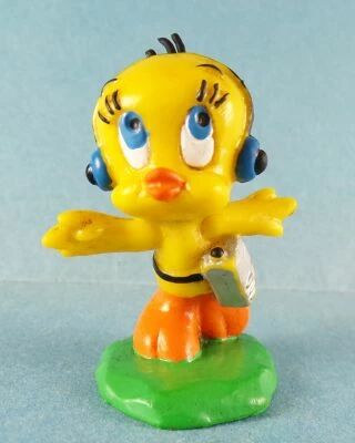 Looney Tunes - Figurine PVC Bully 1984 - Titi avec Walkman