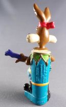 Looney Tunes - Figurine PVC Warner Sunkisses 1995 - Vil Coyote Rocker avec Guitar