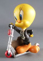 Looney Tunes - Figurine Résine Warner  - Titi Homme d\'affaire Trotinette