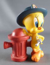 Looney Tunes - Figurine Résine Warner  - Titi Pompier Américain
