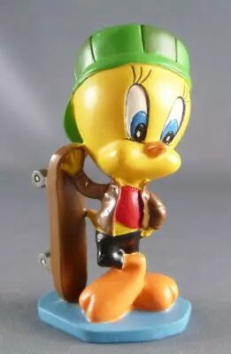Looney Tunes - Figurine R�sine Warner  - Titi Skateboard
