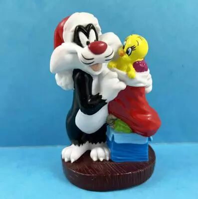 Looney Tunes - Figurine Vinyl Bip 1999 - Titi & Sylvestre � No�l