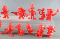 Looney Tunes - GF Monocolor Premium Figure - Complete Set 20 Pieces (Red)