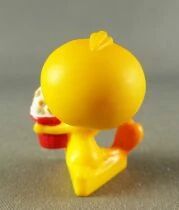 Looney Tunes - Mini Figurine Plastique - Titi Assis avec Glace en Pot