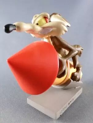 Looney Tunes - Statuette Figurine R�sine D�mons et Merveilles 12cm - Vil Coyote sur la Roquette
