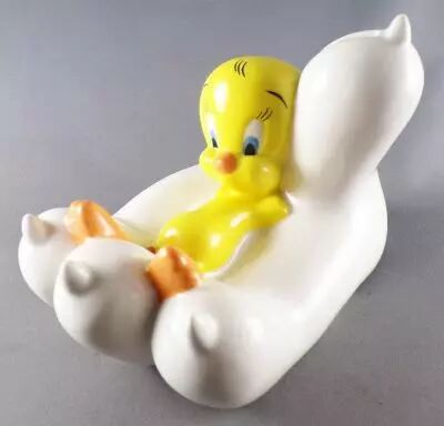 Looney Tunes - Tirelire C�ramique Avenue of the Stars Warner  - Titi se Repose dans les Griffes de Sylvestre