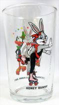 Looney Tunes - Verre à Moutarde Amora - Bugs Bunny, Cochonnet, Daffy & Honey Bunny en roller-skates