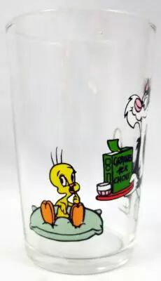Looney Tunes - Verre � Moutarde Amora - Titi et Grosminet : le repas de Titi