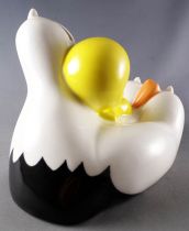 Looney Tunes - Warner Avenue of the Stars Ceramic Coin Bank - Tweety Rests in the clutches of Sylvester