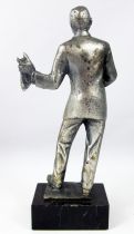 Louis Armstrong - 6\" die-cast métal statue - Daviland France 1978
