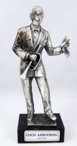 Louis Armstrong - Statue en métal injecté 16cm - Daviland France 1978