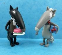 Loup (Editions Auzou) - Figurines PVC - Loup et Louve invités à l\'anniversaire