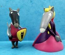 Loup (Editions Auzou) - Figurines PVC - Louve et Louve Chevalier et Princesse