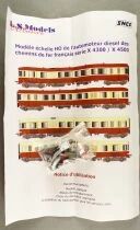L.S. Models 10 060S Ho Sncf Coffret Autorail EAD X4300 & Remorque XR8500 DC Sound Proche Neuve Boit