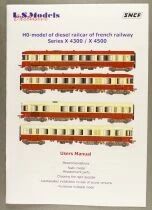 L.S. Models 10 060S Ho Sncf Set Railcar EAD X4300 & Trailer XR8500 DC Sound Era IIINMIB