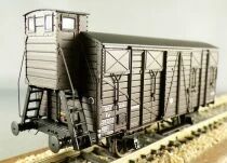 Ls Models 30 369 Ho Sncf Ocem 19 Covered Wagon with Braksman\'s Cab Kwf Brown Area IIIb MIB