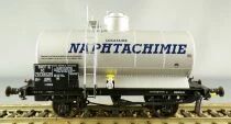Ls Models 30 435 Sncf Wagon Citerne Ocem 19 SC Naphtachimie Argent&eacute; sans Passerelle Epoque III Neuf Boite