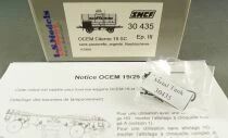 Ls Models 30 435 Sncf Wagon Citerne Ocem 19 SC Naphtachimie Argent&eacute; sans Passerelle Epoque III Neuf Boite