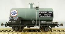 Ls Models 30 451 Sncf Wagon Citerne Ocem 19 Uh Azur-Cet Gris sans Passerelle Epoque IVA Neuf Boite