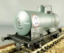 Ls Models 30 451 Sncf Wagon Citerne Ocem 19 Uh Azur-Cet Gris sans Passerelle Epoque IVA Neuf Boite
