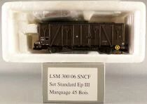 Ls Models 300 06 Sncf Wagon Couvert Standard Bois K Marquage 45 Epoque III Neuf Boite