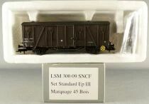Ls Models 300 09 Sncf Wagon Couvert Standard Bois K Marquage 45 Epoque III Neuf Boite