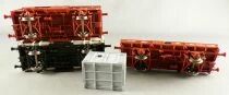 Ls Models 30259 Sncf Coffret 3 Wagons Ocem 19/29 Isotherme Plat Couvert Epoque IV Neuf Boite