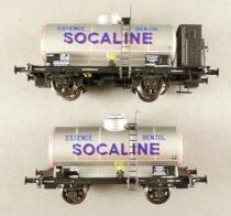 Ls Models 30438 Ho Sncf Set of 2 Wagons Ocem Tank Socaline Era III Mint in Box